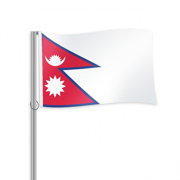Nepal Fahne im Querformat kaufen
