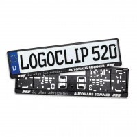 Kennzeichenhalter LOGOCLIP SPARPROFI schwarz für Kennzeichengröße 520 mm Kennzeichenhalter LOGOCLIP SPARPROFI schwarz für Kennzeichengröße 520 mm
