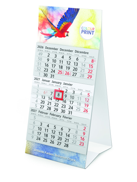 Tisch-Aufstellkalender Mini 3, Ausgabe 2027