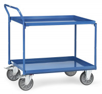 Fetra Tischwagen 2 Blechwannen Griff hochstehend Fetra Tischwagen 2 Blechwannen Griff hochstehend