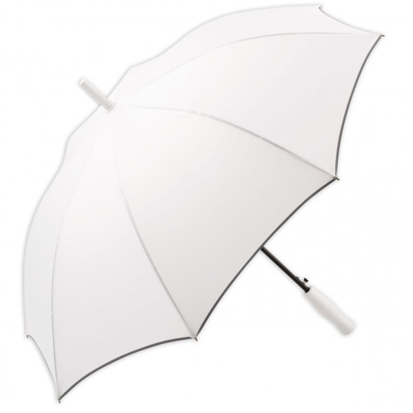 Gästeschirm mit Reflexstreifen weiß
