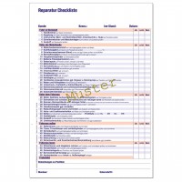 Reparatur-Checkliste, DIN A4 Reparatur-Checkliste, DIN A4