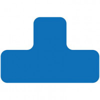 Stellplatzmarker T-Stück 0,7 mm Polycarbonat blau Stellplatzmarker T-Stück 0,7 mm Polycarbonat blau