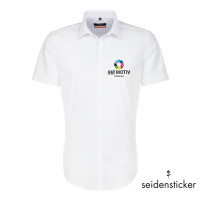 Men's Shirt Slim Fit Short Sleeve individuell bestickt Men's Shirt Slim Fit Short Sleeve individuell bestickt