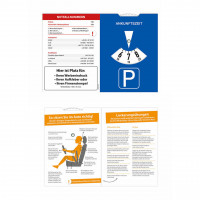 Spezialparkscheibe aus Karton Gesundheitsmanagement Spezialparkscheibe aus Karton Gesundheitsmanagement