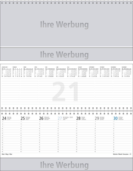 Tisch-Querkalender, Ausgabe 2027