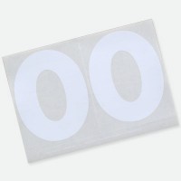 Einzelziffer, Design weiß Einzelziffer, Design weiß