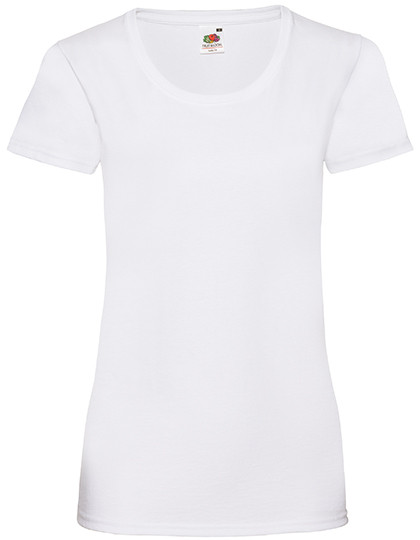 Ladies Valueweight T individuell bedruckt White
