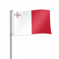 Malta Fahne im Querformat kaufen Malta Fahne im Querformat kaufen