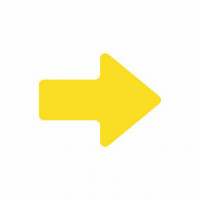 Bodenmarkierung Pfeil gelb Bodenmarkierung Pfeil gelb