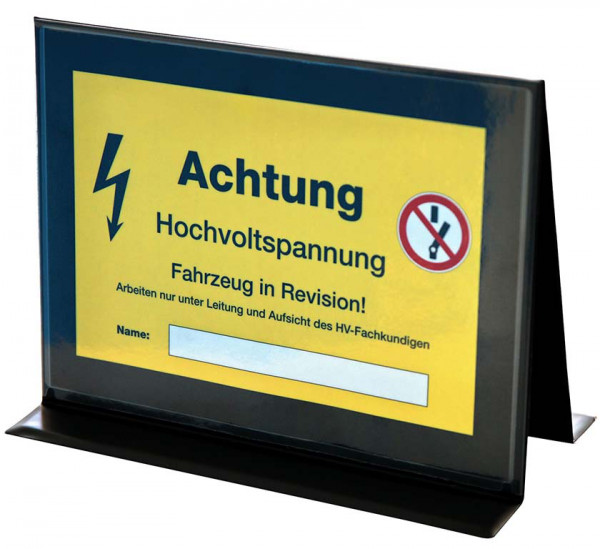 Autodachschild zur Selbstgestaltung schwarz