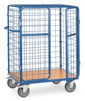 Fetra Paketwagen mit Dach 3 Wände Doppelflügeltür Drahtgitter Höhe 1552 mm Fetra Paketwagen mit Dach 3 Wände Doppelflügeltür Drahtgitter Höhe 1552 mm