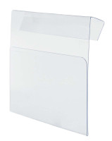 Hartkunststofftasche für Aufsatzrahmen mit KlemmhalterungDIN A6 quer Hartkunststofftasche für Aufsatzrahmen mit KlemmhalterungDIN A6 quer