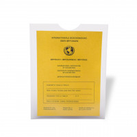 Impfpass-Hülle mit Daumenstanzung Impfpass-Hülle mit Daumenstanzung