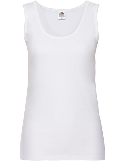 Ladies Valueweight Vest individuell bedruckt White