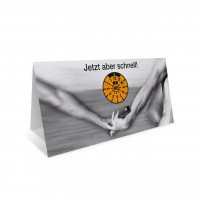 HU/AU-Erinnerungs-Klappkarte, Motiv Staffellauf HU/AU-Erinnerungs-Klappkarte, Motiv Staffellauf