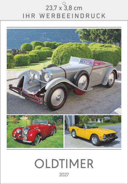 Bildkalender Oldtimer, Ausgabe 2027 Deckblatt
