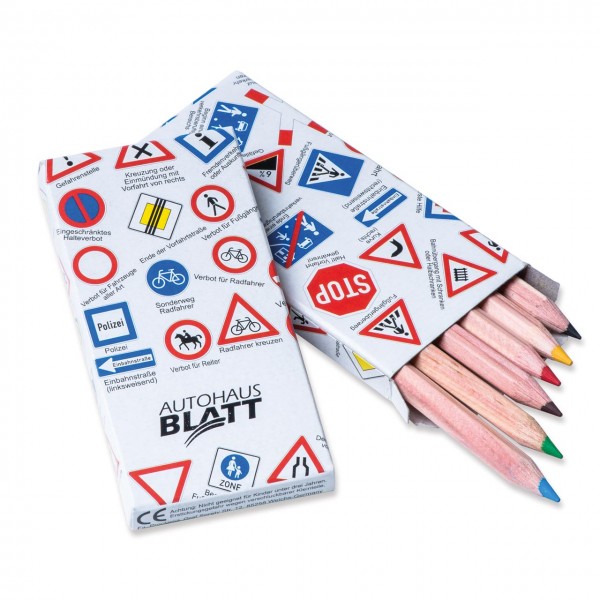 Buntstifte-Etui "Verkehrszeichen"