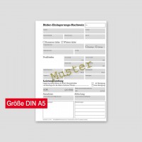 Räder-Einlagerungsformulare DIN A5, ohne RDKS-Tabelle Räder-Einlagerungsformulare DIN A5, ohne RDKS-Tabelle