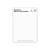 Notizblock DIN A5 mit Werbedruck Notizblock DIN A5 mit Werbedruck