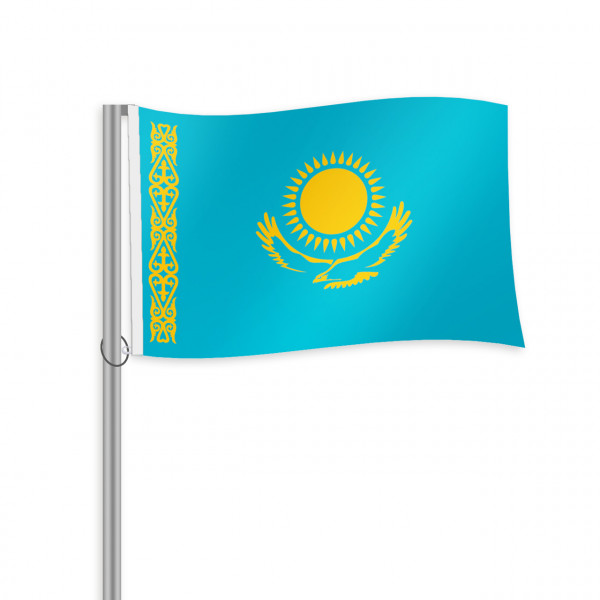 Kasachstan Fahne im Querformat kaufen