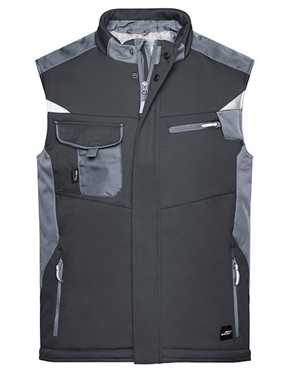 Craftsmen Softshell Vest Strong individuell bestickt Black