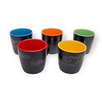 Keramik-Tasse "Ennia", schwarz Keramik-Tasse "Ennia", schwarz
