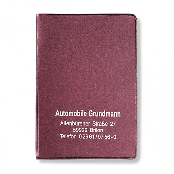 CreativDesign Ausweistasche 2-fach Normalfolie Bordeaux