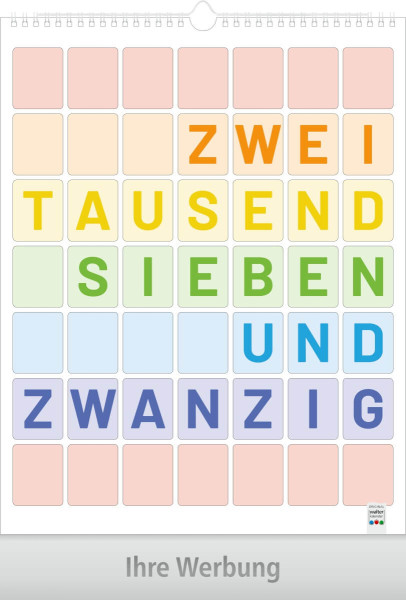1-Monatsplaner mit Wire-O Bindung, Ausgabe 2027 Deckblatt