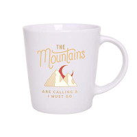 Berg Tasse aus Porzellan weiß Berg Tasse aus Porzellan weiß