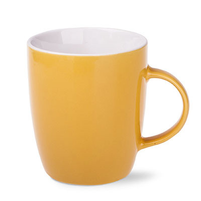 Mini Specta Tasse aus Keramik gelb/weiß