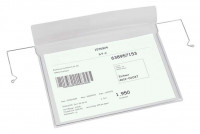 Drahtbügel-Sichttasche mit Klappefür DIN A4 quer Drahtbügel-Sichttasche mit Klappefür DIN A4 quer