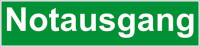 Fluchtwegsschild Notausgang Aluminium, nachleuchtend29,7 x 10,5 cm Fluchtwegsschild Notausgang Aluminium, nachleuchtend29,7 x 10,5 cm