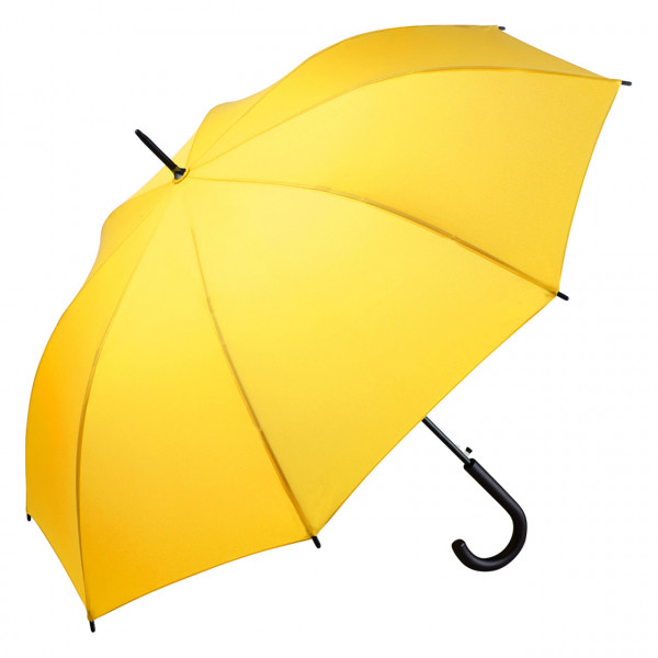 Automatik Stockschirm 100 cm Ø matt-schwarzer Kunststoff-Rundhakengriff