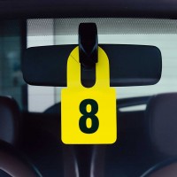 Kennzahl-Spiegelanhänger Kennzahl-Spiegelanhänger