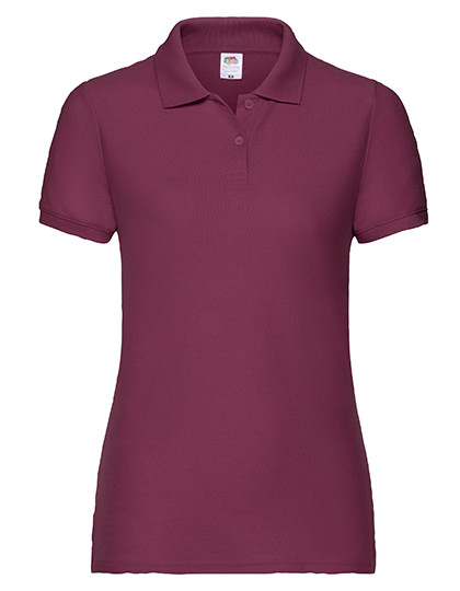 Ladies 65/35 Polo individuell bedruckt Burgundy