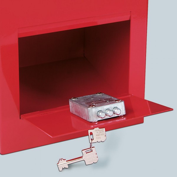Doppelbart-Sicherheitsschloss für Annahmebox bzw. Innenbox