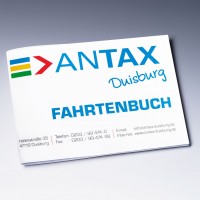 Individuelles Fahrtenbuch - Kundenbeispiel Vorderseite Individuelles Fahrtenbuch - Kundenbeispiel Vorderseite