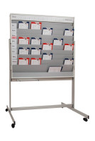 Mobile Planungstafel EICHNER mit Whiteboard Mobile Planungstafel EICHNER mit Whiteboard