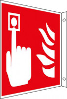 Brandmelder Fahnenschild Aluminium, nachleuchtend15 x 15 cm Brandmelder Fahnenschild Aluminium, nachleuchtend15 x 15 cm
