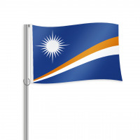 Marshallinseln Fahne im Querformat kaufen Marshallinseln Fahne im Querformat kaufen