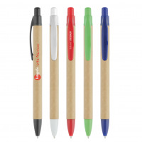 Kugelschreiber aus Karton, einfarbiger Werbeeindruck Kugelschreiber aus Karton, einfarbiger Werbeeindruck