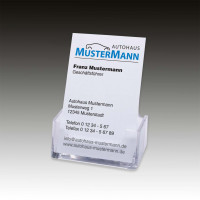 Visitenkarten Aufsteller, Hochformat Visitenkarten Aufsteller, Hochformat