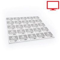 Aufkleber mit fortlaufender Nummerierung Aufkleber mit fortlaufender Nummerierung