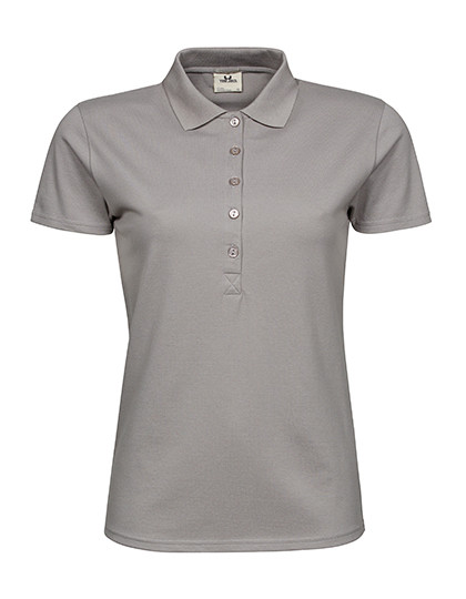 Women's Luxury Stretch Polo individuell bedruckt Stone