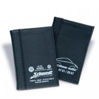 Ausweistasche aus Kunstleder, mit Innenfutter, 6 Fächer Ausweistasche aus Kunstleder, mit Innenfutter, 6 Fächer