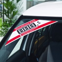 Ratenpreis-Aufkleber mit LCD-Segmenten zum Ausmalen Ratenpreis-Aufkleber mit LCD-Segmenten zum Ausmalen