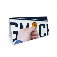 HU/AU-Erinnerungs-Klappkarte, Motiv Plakette_M3 HU/AU-Erinnerungs-Klappkarte, Motiv Plakette_M3