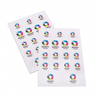 Stickerbogen Folie weiß Stickerbogen Folie weiß