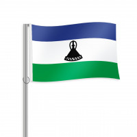 Lesotho Fahne im Querformat kaufen Lesotho Fahne im Querformat kaufen